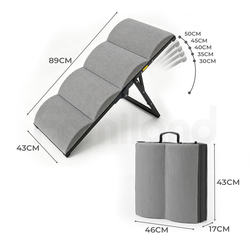 Tedi's Adjustable Height Foam Dog Stairs For Height Bed Couch Metal Frame