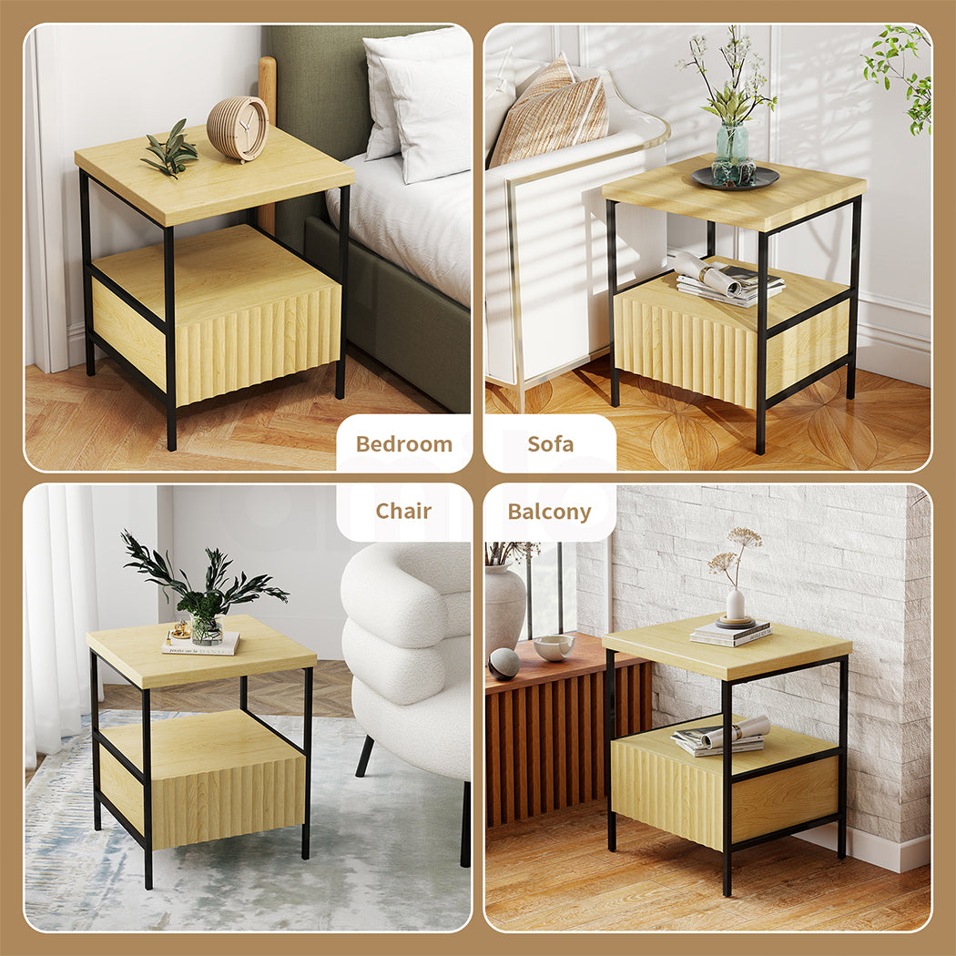 Familand Wooden Side Tables