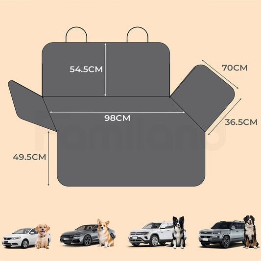 Tedi's SUV Cargo Liner for Dogs, Waterproof Trunk Cover for SUVs with Bumper Flap Protector