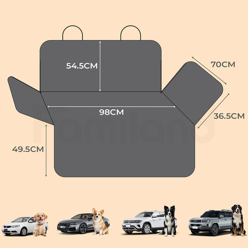 Tedi's SUV Cargo Liner for Dogs, Waterproof Trunk Cover for SUVs with Bumper Flap Protector