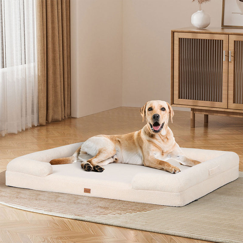 Tedi’s Orthopedic Dog Calming Bed in Cream