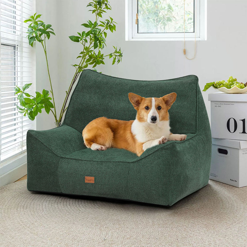 Tedi’s Pet Sofa Inflatable Dog Bed Cat Couch in Green