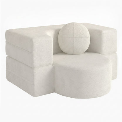 Familand 1 Seater 100cm Convertible Memory Foam Sofa Bed