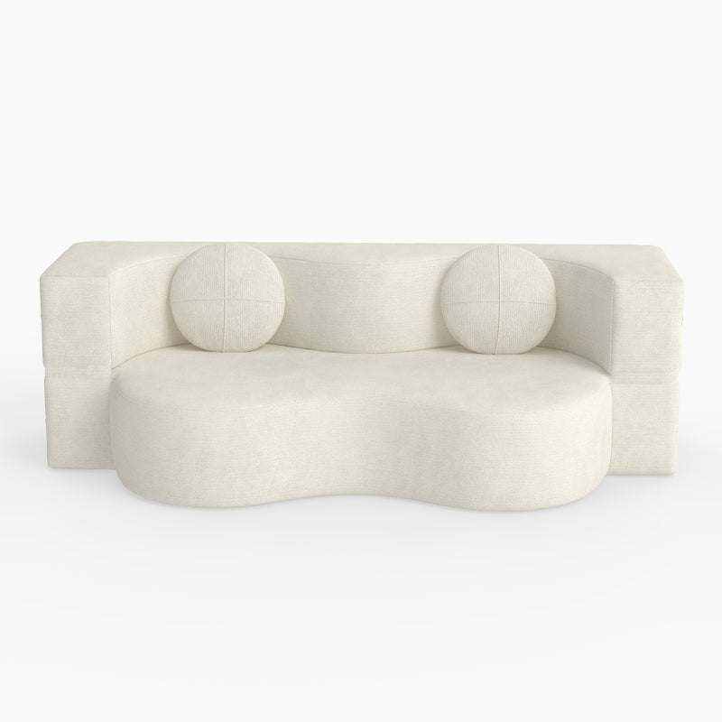 Familand 2 Seater 150cm Convertible Memory Foam Sofa Bed