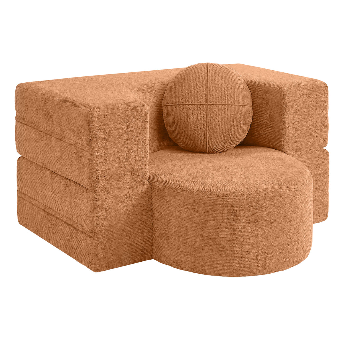 Familand 1 Seater 100cm Convertible Memory Foam Sofa Bed