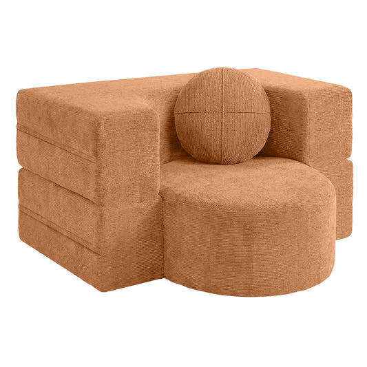 Familand 1 Seater 100cm Convertible Memory Foam Sofa Bed