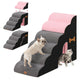 Tedi’s Adjustable Height Foam Dog Stairs for High Beds