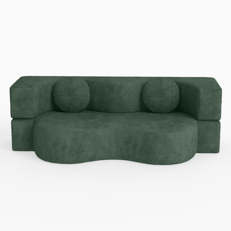 Familand 2 Seater 150cm Convertible Memory Foam Sofa Bed