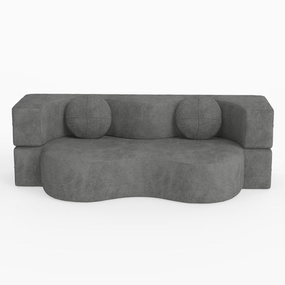 Familand 2 Seater 150cm Convertible Memory Foam Sofa Bed