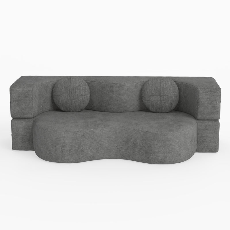 Familand 2 Seater 150cm Convertible Memory Foam Sofa Bed