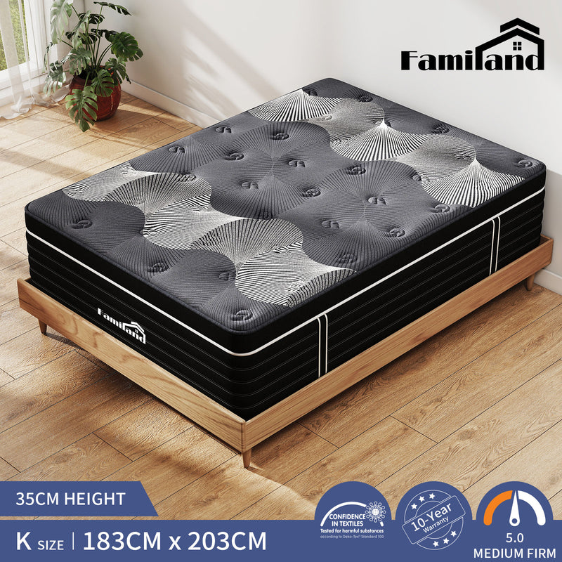 Familand Bamboo charcoal Foam Mattress
