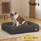 Tedi’s Linen Orthopedic Dog Bed in Dark Grey