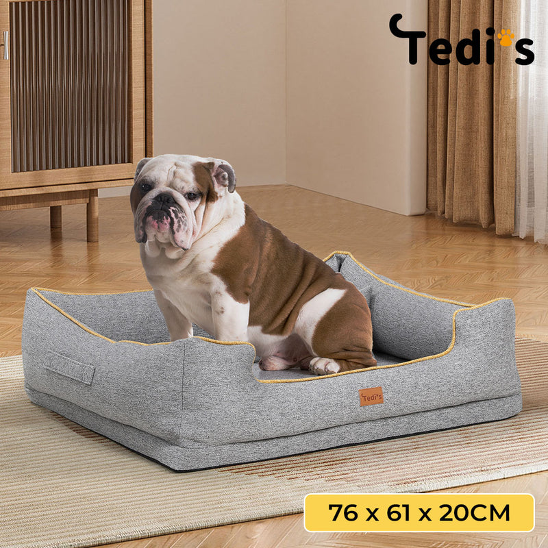 Tedi's Orthopedic Dog Bed in Grey