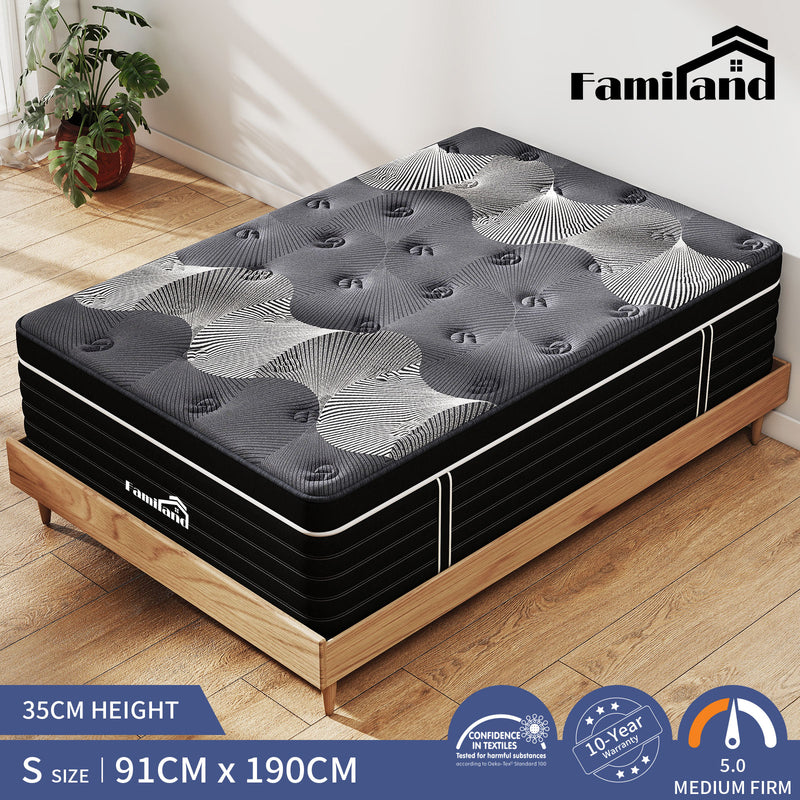 Familand Bamboo charcoal Foam Mattress