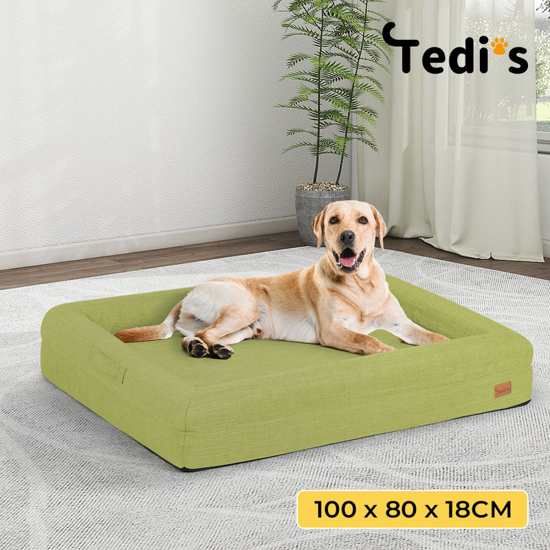Tedi’s Orthopedic Dog Bed in Green