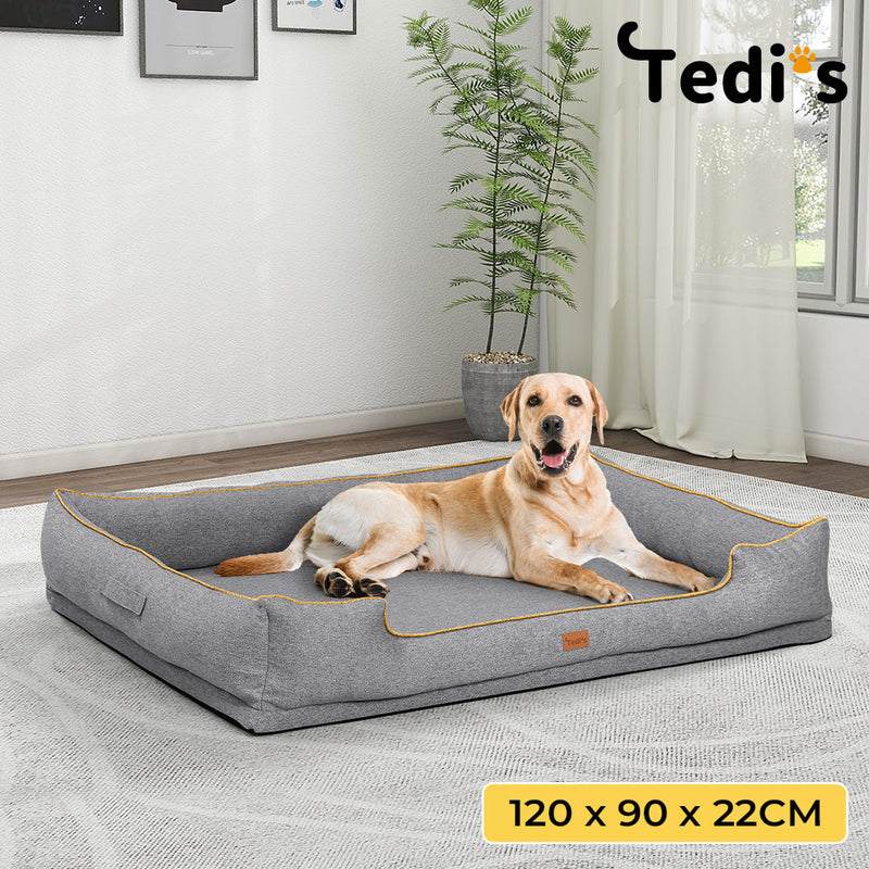 Tedi's Orthopedic Dog Bed in Grey